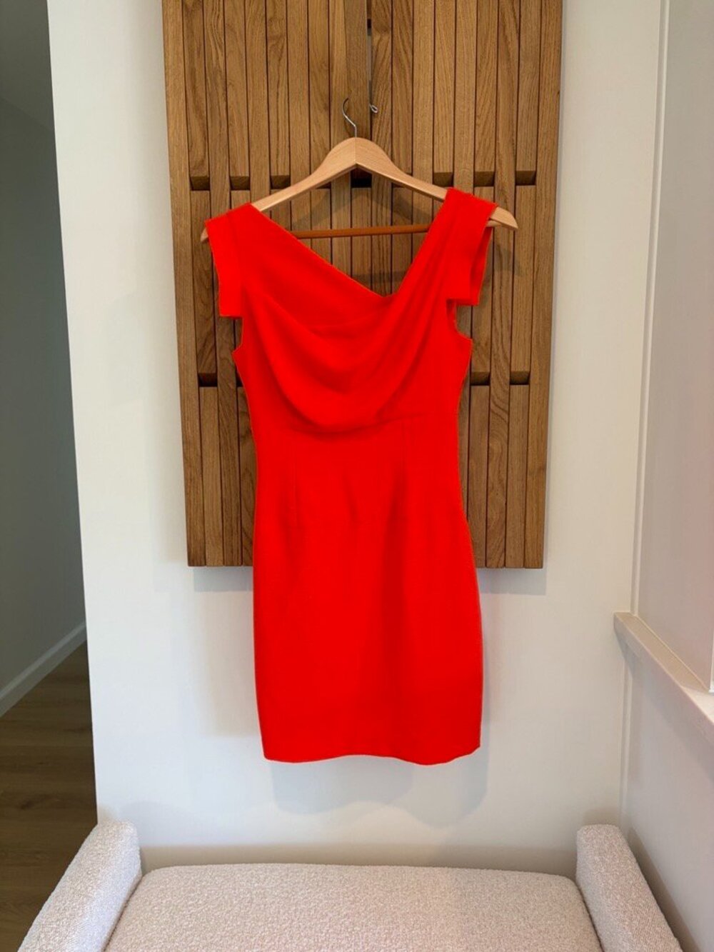 Asymmetrical Coral Red Dress